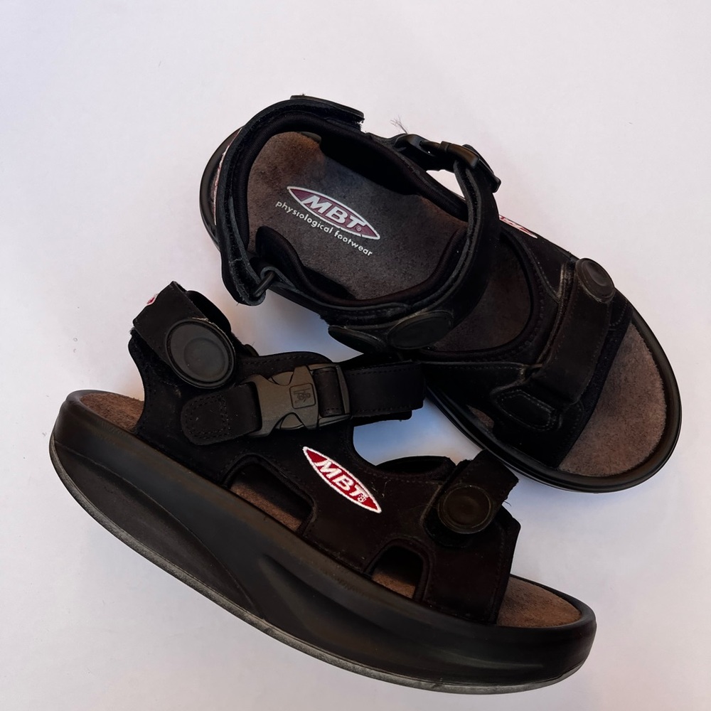 MBT Kisumu Black Sandals